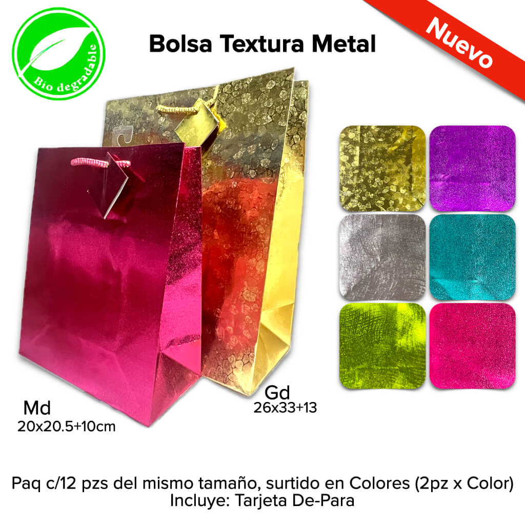 Bolsa Textura Metal
