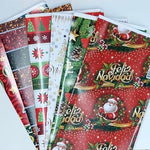 Papel Couché Navidad Fajilla C/5 pliegos