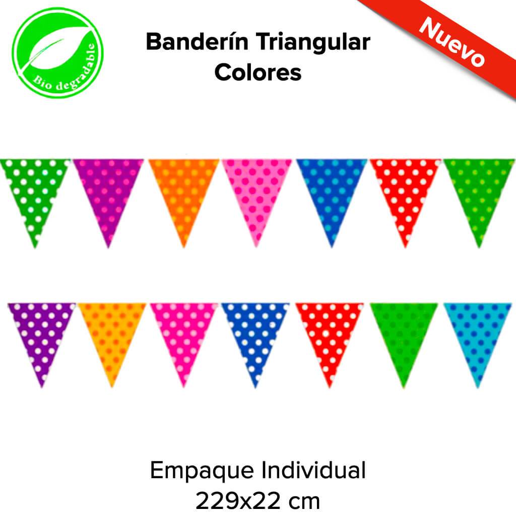 Banderín Triangular Colores - BolsaDeRegalo.com