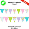Banderín Triangular Pastel - BolsaDeRegalo.com
