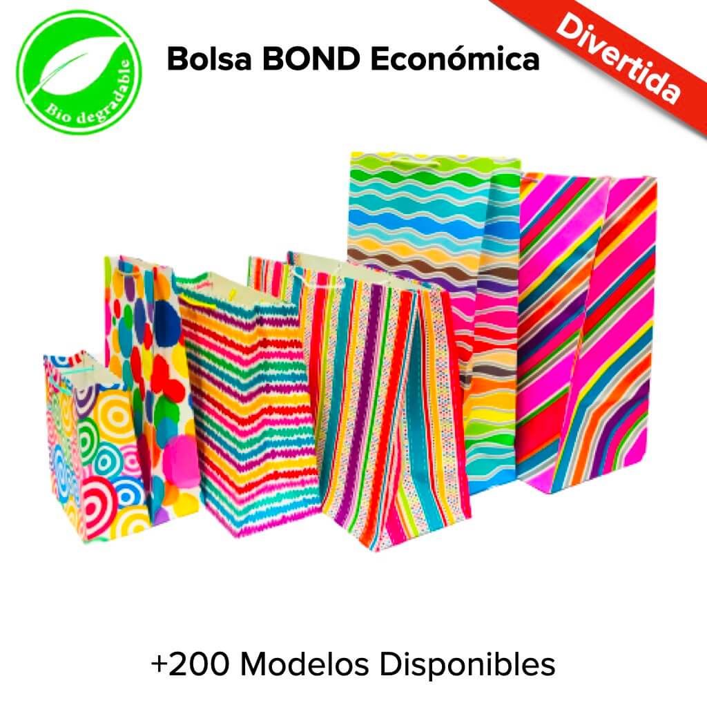 Bolsa BOND Económica Pqt c/10 pzs - BolsaDeRegalo.com