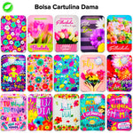 Bolsa Cartulina Dama Pqt c/10 - BolsaDeRegalo.com