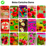 Bolsa Cartulina Dama Pqt c/10 - BolsaDeRegalo.com