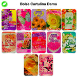 Bolsa Cartulina Dama Pqt c/10 - BolsaDeRegalo.com