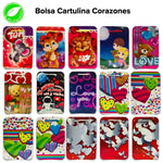 Bolsa Cartulina Corazones Pqt c/10pzs - BolsaDeRegalo.com