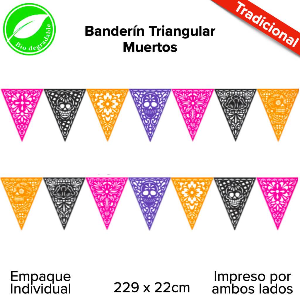 Banderín Triangular Muertos - BolsaDeRegalo.com