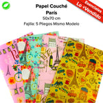 Papel Couché Fajilla c/5 pliegos - BolsaDeRegalo.com
