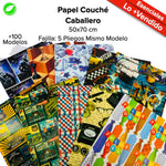 Papel Couché Fajilla c/5 pliegos - BolsaDeRegalo.com
