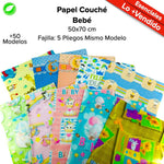 Papel Couché Fajilla c/5 pliegos - BolsaDeRegalo.com