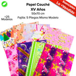 Papel Couché Fajilla c/5 pliegos - BolsaDeRegalo.com