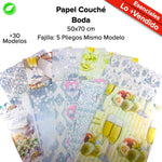 Papel Couché Fajilla c/5 pliegos - BolsaDeRegalo.com