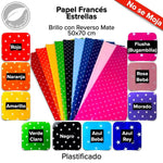 Papel Francés ESTRELLAS Fajilla C/5 pliegos - BolsaDeRegalo.com