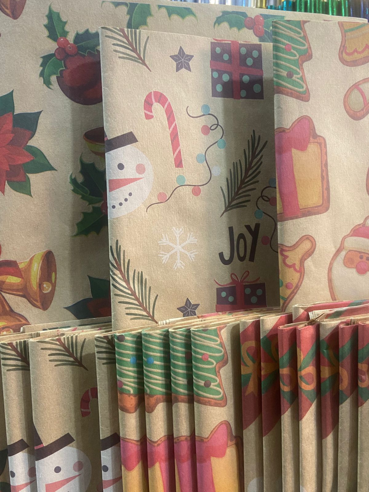 Papel Kraft Navidad