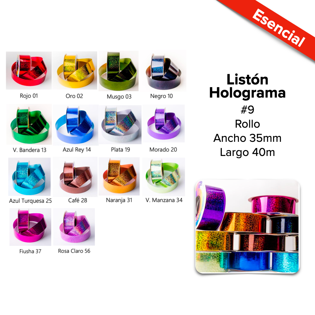Listón Holograma #9