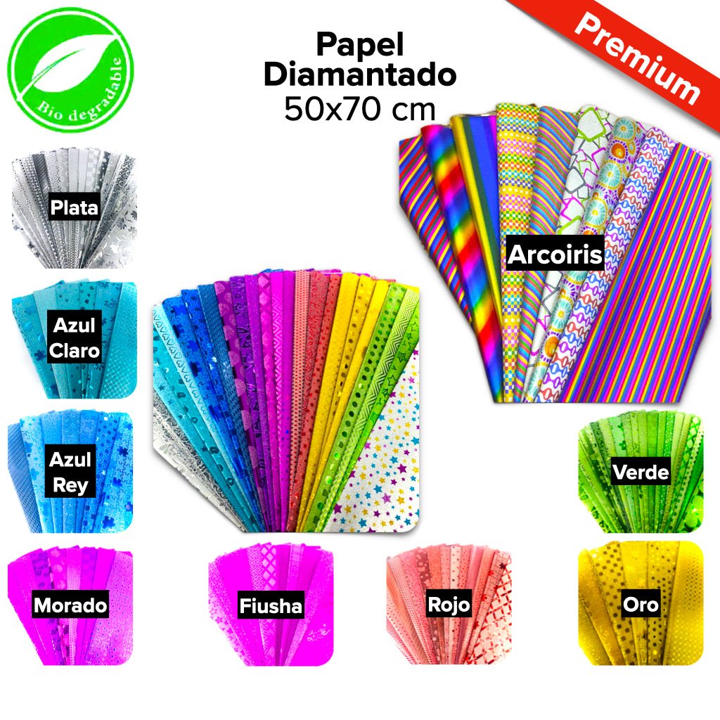 Papel Diamantado Fajilla C/5 pliegos