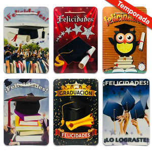 Bolsa Cartulina Graduación Pqt c/10 - BolsaDeRegalo.com